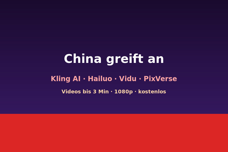 Chinesische KI-Video-Tools greifen an